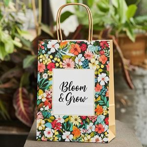 Sac fourre-tout personnalisé en papier d'art de luxe, écologique et recyclable, avec logo tendance du Vietnam pour la décoration/cadeau haut de gamme - Product Image 1