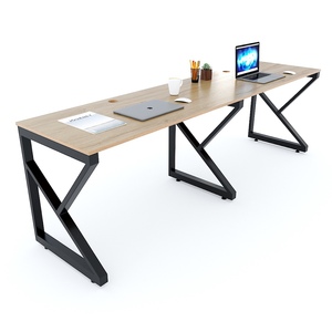 Kconcept HBKC036 Diseño Minimalista 240x60cm Madera Contrachapada y Soporte de Hierro Doble Song 240x60cm - Product Image 3