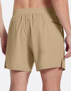 กางเกงขาสั้นเล่นกีฬาของผู้ชายกางเกงขาสั้นชายหาดมีกระเป๋าน้ำหนักเบาแห้งเร็วระบายอากาศได้ดีสำหรับใส่ออกกำลังกายลำลอง - Product Image 6