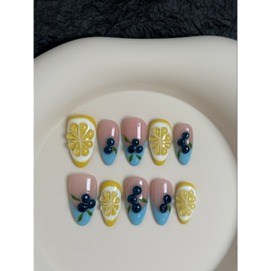 Lemonberry Splash - Decoraciones de Uñas a Presión, Divertidas y Modernas - Product Image 2