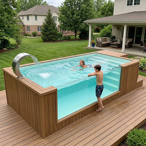 Piscina Fuori Terra, Piscina Elevada de Fibra de Vidrio para Exteriores, para Uso Familiar en el Patio Trasero - Product Image 2