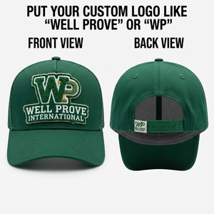 Casquette Trucker Décontractée en Toile Premium 280 GSM, 5 Panneaux, Snapback avec Logo Brodé Personnalisé sur le Panneau Avant - Product Image 4