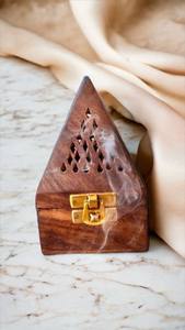 Mabkhara, Juego de Quemadores de Incienso Árabe e Indio de Madera de Acacia, Quemador de Conos para Carbón, Bakhoor, Anís Estrellado, Uso Religioso - Product Image 3