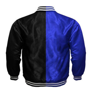 Chaqueta de Béisbol Universitaria Clásica de Satén Transpirable para Hombre, Chaqueta Personalizada con Parche Bordado Estilo Americano y Logotipo Frontal - Product Image 2