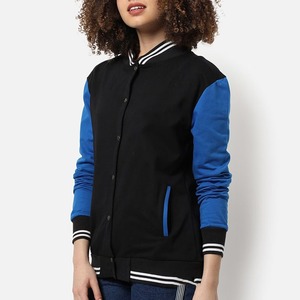 Top Tendance Luxe En Cuir Femmes Varsity Veste Letterman High Street Style En Gros D'hiver Street Wear Veste pour les femmes - Product Image 1