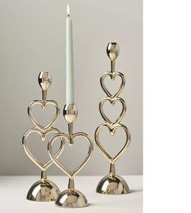 Ensemble élégant et moderne de 3 bougeoirs en aluminium moulé électrolytique, décoration d'intérieur, table, best-seller - Product Image 2