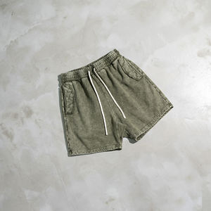 กางเกงขาสั้นผ้าบาติก380กรัมกางเกงลำลองสไตล์อเมริกันวินเทจ - Product Image 4