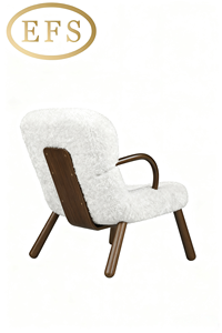 BASIC STYLE MODERN ARMCHAIR/ACCENT <b>CHAIR</b> WOOD FRAME SEAT CUSHION DIAMOND-SHAPED BACKREST for LIVING ROOM BEDROOM <b>READING</b> ROOM - Product Image 3