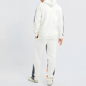 Nouveau survêtement évasé coupe ajustée de style Street wear pour hommes 100% coton adulte taille 2 pièces ensemble logo personnalisé respirant imprimé - Product Image 5