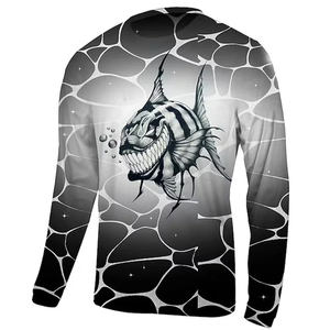 Impresión por sublimación completa OEM Diseño personalizado Manga larga Rendimiento 100% Poliéster Ropa deportiva Ropa de pesca Camisas con capucha - Product Image 6