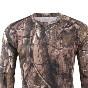Chemises tactiques de camouflage d'extérieur à marque privée, respirantes, coupe-vent, 100% polyester, vêtements de chasse performants, service OEM, usine - Product Image 2