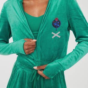 Ensemble de survêtement pour femme en coton 100% uni, tricoté, 2 pièces, pantalon évasé, pour l'hiver - Product Image 3