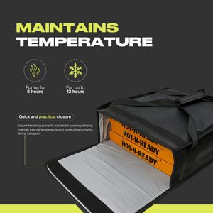 Sac de transport pour pizza chaud, imperméable, durable et conçu pour les coursiers - Product Image 5