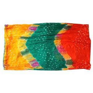 Handmade Boho Tie-Dye <b>Scarf</b> Cotton <b>Chiffon</b> Neck Wrap Rayon Polyester Hijab Plain Pattern Hand Drawn Printing for Headwrap Wear - Product Image 6