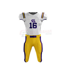 Uniforme de Fútbol Americano, Jersey de Manga Corta con Paneles de Malla, Pantalones Ajustables, Tela de Secado Rápido, Personalizable, Kit de Fútbol Americano para Adultos - Product Image 5