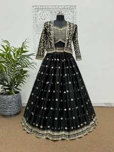 ผ้าไหมปักลายพร้อมไวน์ dupatta - Product Image 5