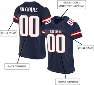 Customizable Plus Size Polyester Sublimation Printed V-Neck Jersey Breathable American Football Summer Wear - Product Image 4