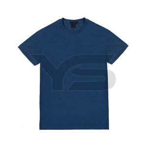 Camisetas de Jersey informales de talla grande transpirables de 100% algodón hechas a medida para hombre con cuello acanalado personalizado y serigrafía - Product Image 1