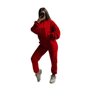 Ensemble survêtement 2 pièces personnalisé pour femmes Sweat-shirt à manches longues et pantalon long skinny Ensemble de survêtements de jogging 2026 - Product Image 2