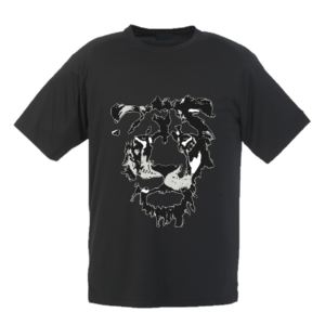 T-shirt en Polyester imprimé Lion pour homme, vêtement d'extérieur de bonne qualité, bon marché, Design solide, personnalisé, col rond, court - Product Image 5