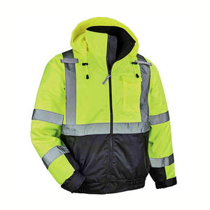 Veste de sécurité en nylon respirant OEM ODM pour hommes Vêtements de travail haute visibilité avec caractéristiques réfléchissantes Prix de gros pour vêtements de sécurité au travail - Product Image 1