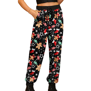 Pantalones de chándal de mujer de tela ultra suave al tacto hechos con tela suave y cintura con cordón Pantalones de chándal al por mayor para mujer - Product Image 3