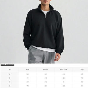 Sweatshirts à col zippé et épaules tombantes imperméables personnalisés, parfaits pour les hommes Sweatshirts de style extérieur - Product Image 6