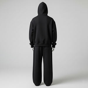 Nouvel ensemble de sweat-shirts et de pantalons de survêtement en coton pour hommes, respirant, ajusté, pull à capuche, logo personnalisé, streetwear, survêtement pour hommes - Product Image 5