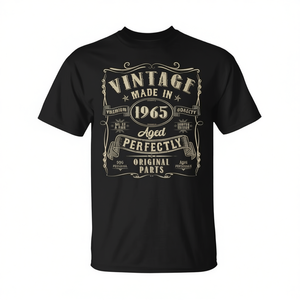 T-shirt vintage del 1965 realizzata con parti originali perfettamente invecchiate, per uomo, 60° compleanno - Product Image 2