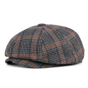 Béret d'hiver personnalisé brodé <span class=keywords><strong>Peaky</strong></span> <span class=keywords><strong>Blinders</strong></span> pour <span class=keywords><strong>femme</strong></span>, chapeau plat en laine vintage français pour homme - Product Image 3