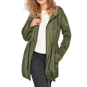 แจ็คเก็ตกันหนาวสำหรับผู้หญิง, แจ็คเก็ตเสื้อคลุมกันลมมีฮู้ด - Product Image 3