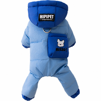 Mode Hiver Imperméable Coupe-Vent Réfléchissant Rembourré Chaud Coton Manteau Animal Manteaux Vêtements Chien Petits Chiens
