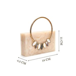 Bolso de Mano de Resina de Lujo, Bolso de Noche Transparente de Acrílico, Bolso de Mano para Fiesta de Bodas para Mujer, Bolso de Noche de Acrílico para Mujer - Product Image 1