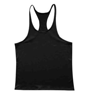 <b>Red</b> <b>Men's</b> Tank <b>Top</b> Racerback Cotton Blend Gym Workout Singlet Custom Logo O-Neck Sports Vest - Product Image 5