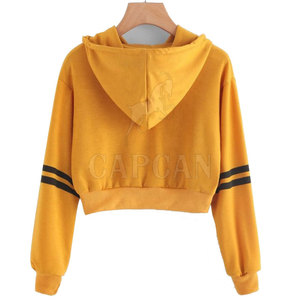 เสื้อฮู้ดถักผ้าฝ้าย 100% แขนยาว สีสันตามสั่ง พร้อมโลโก้ด้านหน้า รุ่นขายดีสำหรับผู้หญิงจาก Capcon Sport - Product Image 2