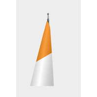 Drapeau intérieur officiel de Côte d'Ivoire personnalisable 3x5 pieds en polyester soyeux, impression numérique, aluminium, assurance automobile, éducation