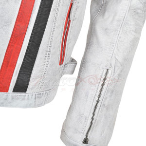 Chaqueta de cuero de alta calidad de secado rápido para hombre, chaqueta de moto de cuero de color personalizado para hombre - Product Image 3