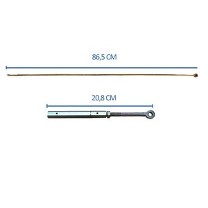 Tige de réglage du frein de stationnement pour Ford Transit - Short - Product Image 2