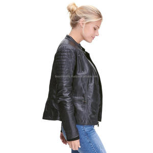 Vestes pour femmes de qualité supérieure meilleure arrivée pour les vêtements d'hiver manches longues personnalisées nouveau Design vestes en cuir pour femmes - Product Image 3