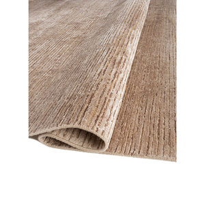 Alfombra Entropy Beige Marrón de Lana y Seda de Bambú Anudada a Mano, 10 mm, Color Sólido, Rectangular, Diseño para Pasillo, para Uso Doméstico - Modelo AKWB-3574 - Product Image 2