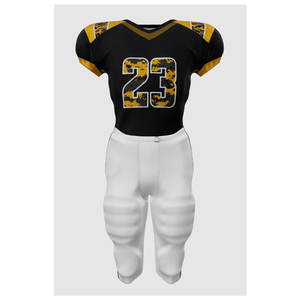 Conjunto de fútbol americano de animación de tigre personalizado 2025 OEM, diseño atlético con costuras duraderas, manga corta, característica transpirable - Product Image 2