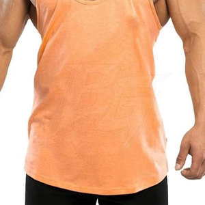 Camiseta sin mangas para culturismo OEM para hombre, transpirable, de punto, 100% algodón, de secado rápido, ropa deportiva para correr, entrenamiento y actividades físicas. - Product Image 6