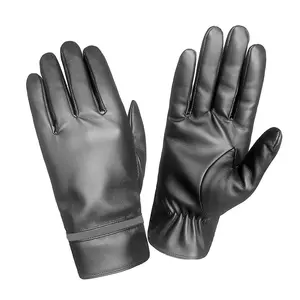 100% Puur Lederen Handschoenen Mode Dressing Handschoenen Winter Outdoor Custom Design Full Finger Handschoenen