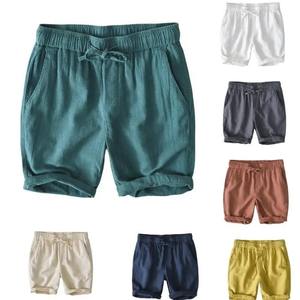 Pantalones Cortos Deportivos de Verano para Hombre, de Alta Calidad, Casuales, Transpirables, 100% Algodón, Cierre con Cordón, Cintura Media, Secado Rápido, para Baloncesto - Product Image 1