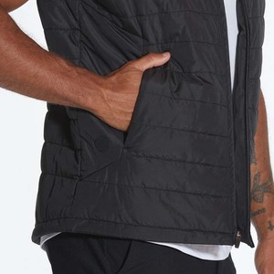 Chaleco acolchado fino con capucha para hombre, cómodo abrigo de lona, impermeable, transpirable, con logotipo personalizado, cálido para invierno, servicio OEM/ODM - Product Image 4