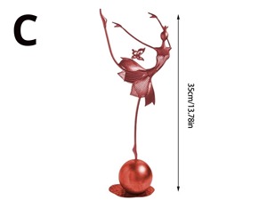 Estatuilla elegante de Pose de baile, mesa elegante con acabado dorado para decoración del hogar, regalo de fiesta de oficina, escultura artística para eventos - Product Image 5