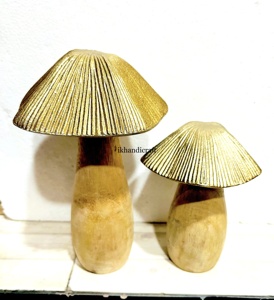 Portavelas de Té de Madera y Metal Plateado Hechos a Mano, los Más Vendidos de Amazon, Forma de Corazón, Níquel Crudo Dorado, Decoración del Hogar - Product Image 5