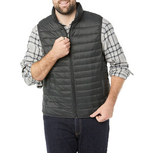 Fabriqué en usine sur mesure hiver léger coupe décontractée gilet Streetwear extérieur résistant à l'eau fermeture éclair sans manches bouffante veste de pluie - Product Image 2