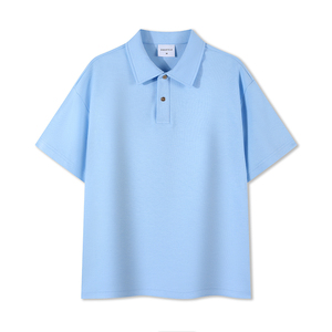 Polo de Manga Corta con Botones, Básico, de Algodón y Poliéster de Alta Calidad para Hombre y Mujer, Venta al Por Mayor, Impresión de Logotipo Personalizado - Product Image 2