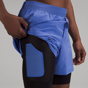 Pantalones Cortos Deportivos Casuales de Punto con Logotipo Personalizado, Elásticos en 4 Direcciones, Transpirables, 100% Poliéster, Servicio OEM, para Tenis y Running al Aire Libre para Hombre - Product Image 6